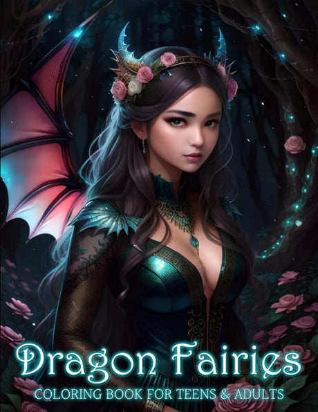 Dragon Fairies Coloring Adventures | Coloring Book For Teens & Adults | Awaken The Magic With Intricate Designs: Coloring Book Full Of Whimsical Black ... Grayscale Images For Relaxation & Mindfulness WoodArtSupply