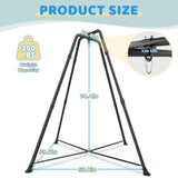 Swing Stand Frame with Sensory/Pod Chair, X-Shaped Swing Set, Metal Hammock Chair Stand for for Kids and Adults Indoor and Outdoor 350LBS G TALECO GEAR