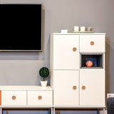 12pcs Wood Drawer Knobs, Round Wooden Dresser Knobs Boho Rattan Drawer Pulls with 24pcs Screws for Dresser Cabinets Boho Wood Furniture (3cm/1.2inch) SAVITA