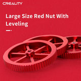 Official Creality Metal Leveling Nuts with 20mm Die Springs and 0.4mm Nozzles, Red Hand Twist Nuts Set for Ender 3/3 Pro/3 V2/3 Max, Ender 5/5 Plus/ 5 Pro, CR 10 Series 3D Printer Bed Creality