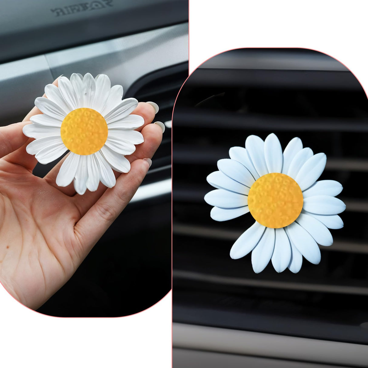 Daisy Flower Silicone Mold, 2 PCS Flower Molds for Candle Making, 3D Flower Fondant Chocolate Candle Decoration Mold, Blooming Flower Mold for DIY Soap Candle Beeswax Resin Craft Hariendny