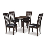 Signature Design by Ashley Hammis Rake Back Dining Room Chair, Set of 2, Dark Brown Signature Design by Ashley