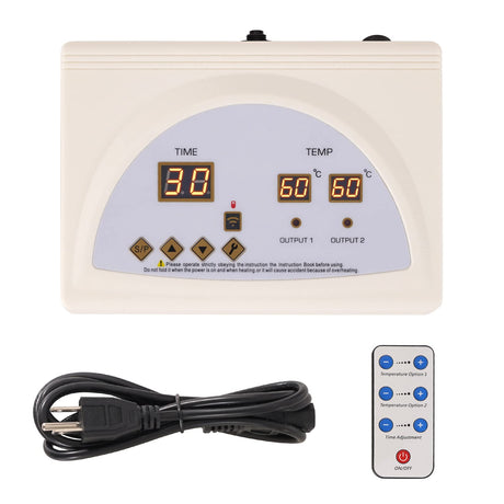 TaTalife Infrared Sauna Blanket Controller, Digital Heat 2 Zone Sauna with Remote Control, Professional Detox Anti Ageing Beauty Machine, Sauna Blanket Replacement Parts (NOT Included Blankets) TaTalife