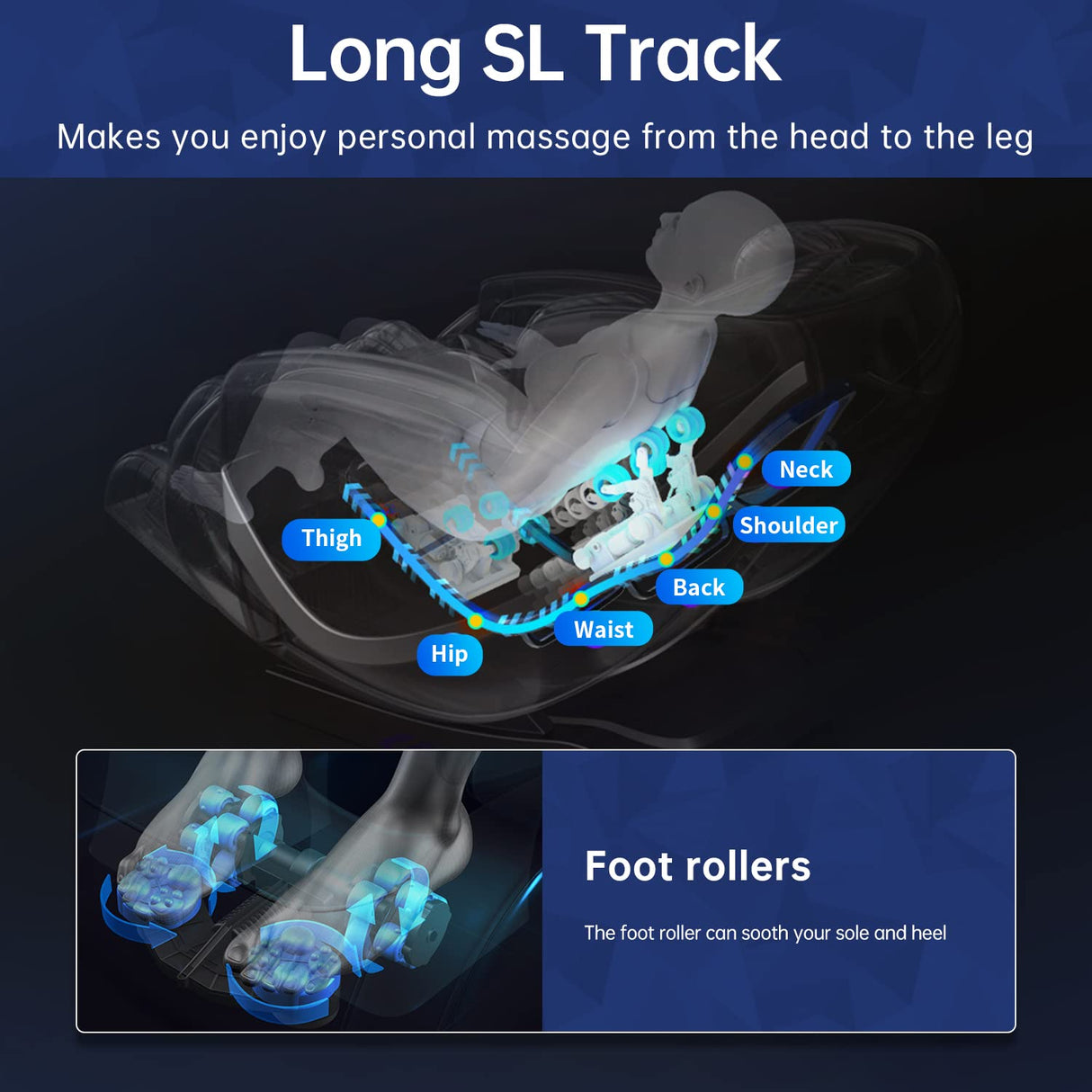 PayLessHere SL Track Massage Chair,Electric Shiatsu Full Body Zero Gravity Massage Recliner Chair with Remote Controls Bluetooth Speaker Built-in Heat for Home Office,Black PayLessHere