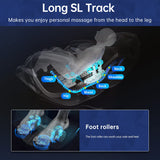 PayLessHere SL Track Massage Chair,Electric Shiatsu Full Body Zero Gravity Massage Recliner Chair with Remote Controls Bluetooth Speaker Built-in Heat for Home Office,Black PayLessHere