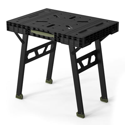 Express Folding Worktable, Easy Setup Portable Folding Workbench, 34" W x 24" D Lightweight Versatile Worktable with 1000 Lbs Load Capacity Work Benches for DIY Home Improvements Professional Worksite