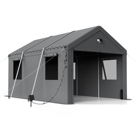 Benass Carport Canopy 10x16 Heavy Duty, Carport Canopy, Portable Car Port Garage, Car Shelter All Weather, Grey Benass