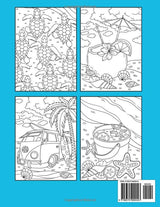 Beach Coloring Book: Summer and Vacation Themed Book for Kids Independently Published