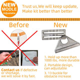 50FT Jungle Gym Ninja Warrior Training Equipment Hanging Monkey Bar, Adjust Kids Adults Obstacles Course Backyard Playground Trapeze Playset- Climb Rope Ladder, Wood Swing Bar, Ninja Ring, Monkey Fist Hokilands