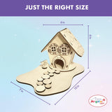 Wooden Fairy House Craft Kit for Kids | DIY Fairy Garden with Paints & Decorations | Creative Arts & Crafts Birthday Gift for Girls Activity | Ages 5, 6, 7, 8-12 Magical Valley