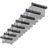 EVERHANGER Ceiling Storage Rack, Heavy Duty Overhead Storage Rack for Garage, Adjustable Ceiling Bin Storage System, 8 Sets for 7 Bins, 16 Inch EVERHANGER