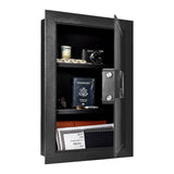 Electronic Digital Security Home Safe Box Wall Mounted 0.53 Cu. Ft. With Dual Security System Generic