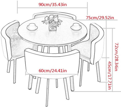 Office Table and Chair Set Conference Coffee Table 90cm Leisure Table and Chair Set Modern Home Living Room Balcony Wood Round Table Creative Lounge Cafe Break Room Office Business (Color : G - WoodArtSupply