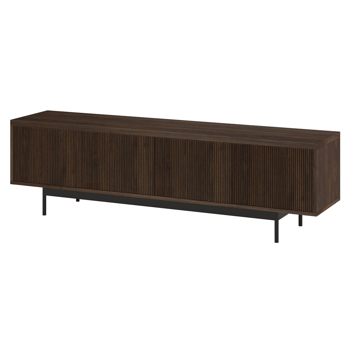Henn&Hart Rectangular TV Stand for TV's up to 75" in Warm Brown, for Home, Living Room, Bedroom, Entertainment Room, Office Henn&Hart