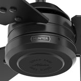 HUNTER 50260 Cassius Outdoor Ceiling Fan with Pull Chain, 44", Matte Black Finish Hunter