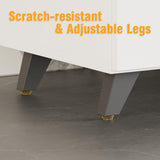 Homsee Extendable TV Stand for TVs up to 75", Modern TV Cabinet & Entertainment Center with Shelves & Drawers, Media Console Table for Living Room, Bedroom, White (95" L x 15.7" D x 13.18" H) Homsee