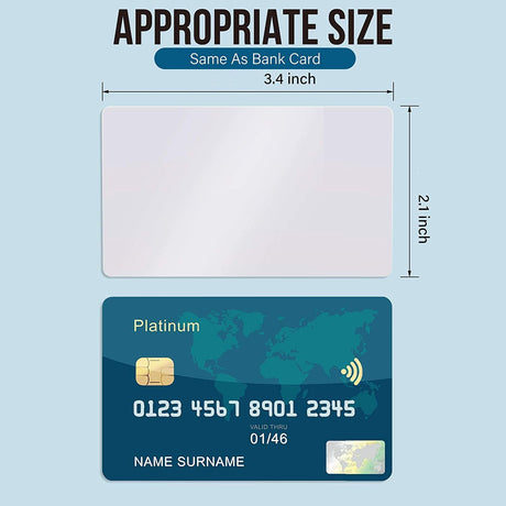 100 pcs Blank sublimation metal name card Thick Laser Metal Name Card printing blank business card use sublimation ink and paper (Silver ) Fdit