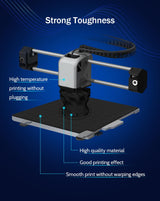 DURAMIC 3D PETG Filament 1.75mm Black, 3D Printing Filament 1kg Spool(2.2lbs), Black Filament 1.75mm Dimensional Accuracy +/- 0.05 mm Non-Tangling Non-Clogging Non-Stringing DURAMIC 3D