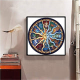 nerwawa 5D Diamond Painting Kits for Adults Full Drill The Twelve Constellations Embroidery Rhinestone Painting(21.65"x21.65"/55x55cm) Ariaden