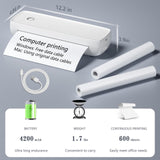 MinZhi Portable Thermal Printer,Wireless Printer Supports 8.5" X 11"US Letter&Legal,A4&A5 Paper,Bluetooth Inkless Travel Printer Compatible with Android iOS & Laptop for Office Travel Home MinZhi