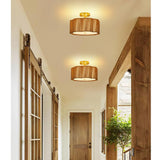 Rattan Ceiling Light Fixtures flush mount,Boho Ceiling Light,Semi Flush Mount Ceiling Light,Small Rattan chandelier for bedroom,Nursery Light Fixture,Drum Light Fixture,Rattan Mini Chandelier Jolydoly