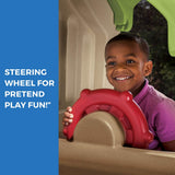 Step2 Play Up Gym Set for Kids, Outdoor Swing Set, Backyard Slide, Swings, Playhouse, & Crawl Space, Two Tier, Easy Set Up, Toddlers Ages 3-6 Years Old Step2