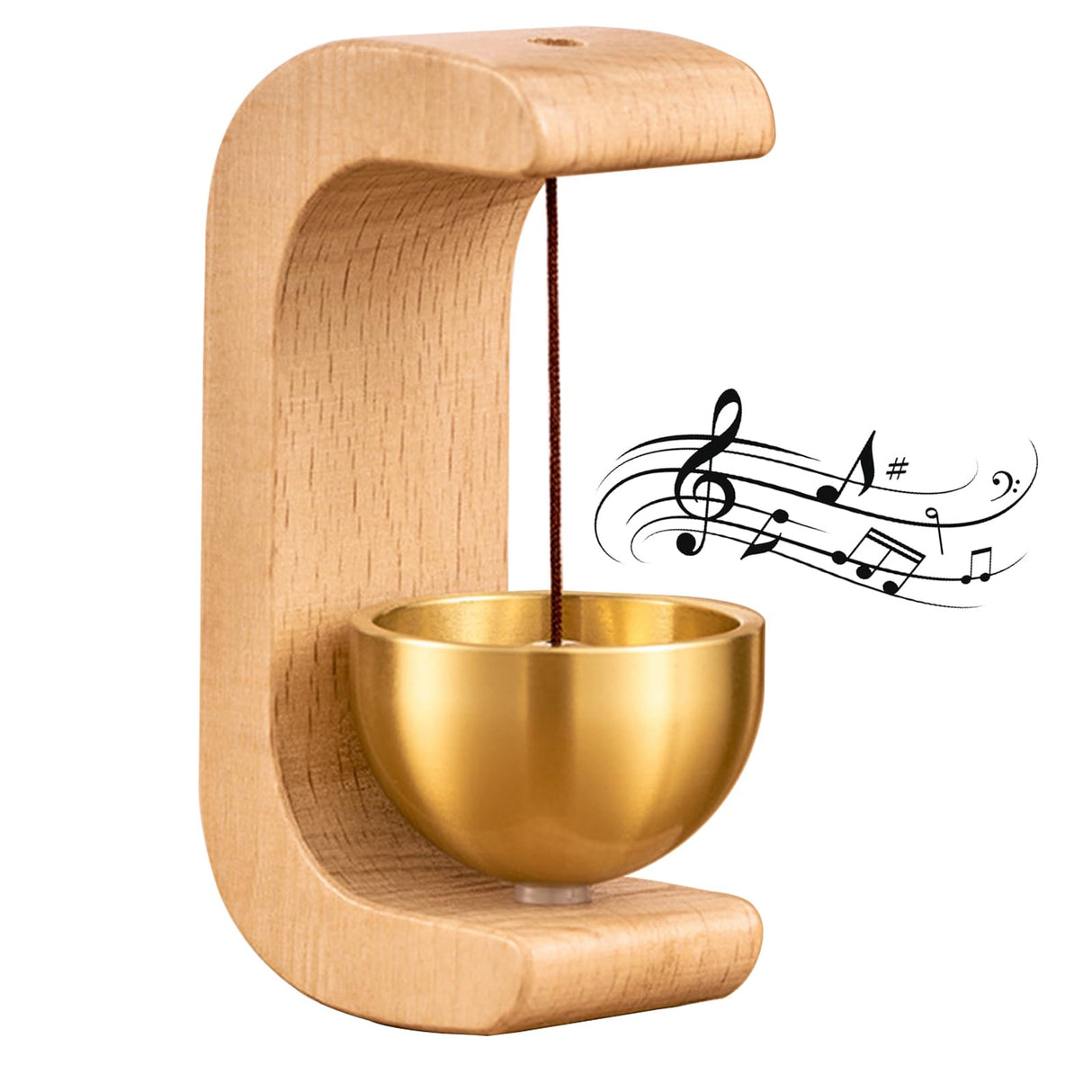 Artisan Shopkeepers Bell Doorbell for Door Opening, Magnetic Wood Wind Chime for Door Garden Restaurant Room DsoneJagr