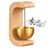 Artisan Shopkeepers Bell Doorbell for Door Opening, Magnetic Wood Wind Chime for Door Garden Restaurant Room DsoneJagr