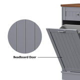 Betterhood Tilt Out Trash Cabinet 10 Gallon Wooden Free Standing Laundry Sorter Cabinet,Recycling Cabinet with Hideaway Drawer,Tilt Out Trash Cabinet Can Bin Kitchen Betterhood