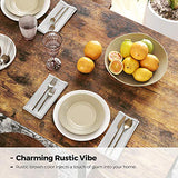 VASAGLE Industrial Bar Table with Sturdy Metal Frame in Rustic Brown - Easy Assembly and Stylish Design VASAGLE