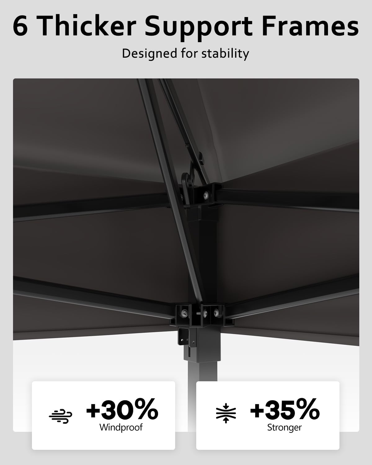 Garveelife 11x11 Pop Up Gazebo Tent with Mosquito Netting, Outdoor Canopy Shelter Easy Setup, Water & UV Resistant - Khaki Garveelife