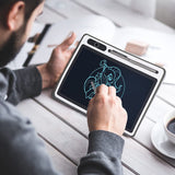 LCD Writing Tablet 10 inch Electronic Handwriting Pad Doodle Board with Leather Protective Case Christmas Birthday Gifts for Kids Adults at Home School Office(Pink) JSJGETYI