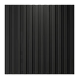 Art3d Slat Wall Panel, 3D Fluted Textured Panel 12-Tile 19.7 x 19.7in. - Black Art3d