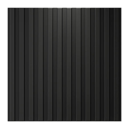 Art3d Slat Wall Panel, 3D Fluted Textured Panel 12-Tile 19.7 x 19.7in. - Black - WoodArtSupply