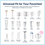 Beryzol Silicone Cup Cradle, Cup Cradle for Tumblers Use to Apply UV DTF Decal/Apply Vinyl Decals - Keep Mugs in Place with Felt Squeegee Beryzol