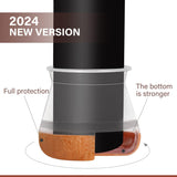 YOZON Chair Leg Floor Protectors for Hardwood Floors Felt Furniture Pads Silicone Caps 32 Pack Non Slip Reduce Noise Clear Round Medium Fit 3/4"~1-3/16" (19-30mm) YOZON