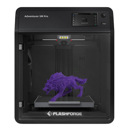 FLASHFORGE Adventurer 5M Pro 3D Printer, 600mm/s High-Speed, FDM 3D Printer Auto Leveling with 280°C Quick Detachable Nozzle, Core XY Structure, Dual Filtration System, Print Size 220x220x220 - WoodArtSupply