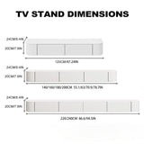 FGNIXLN Floating TV Stand,70.9 Inch Wall Mounted TV Shelf,Modern Entertainment Center Media Console with Storage for Bedroom,Living Room (Black) FGNIXLN