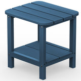 SERWALL Adirondack Table Outdoor Side Table- Blue SERWALL