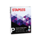 Staples 733332 Premium 8.5-Inch X 11-Inch Multipurpose Paper 24 Lbs. 98 Bright 500/Ream STAPLES