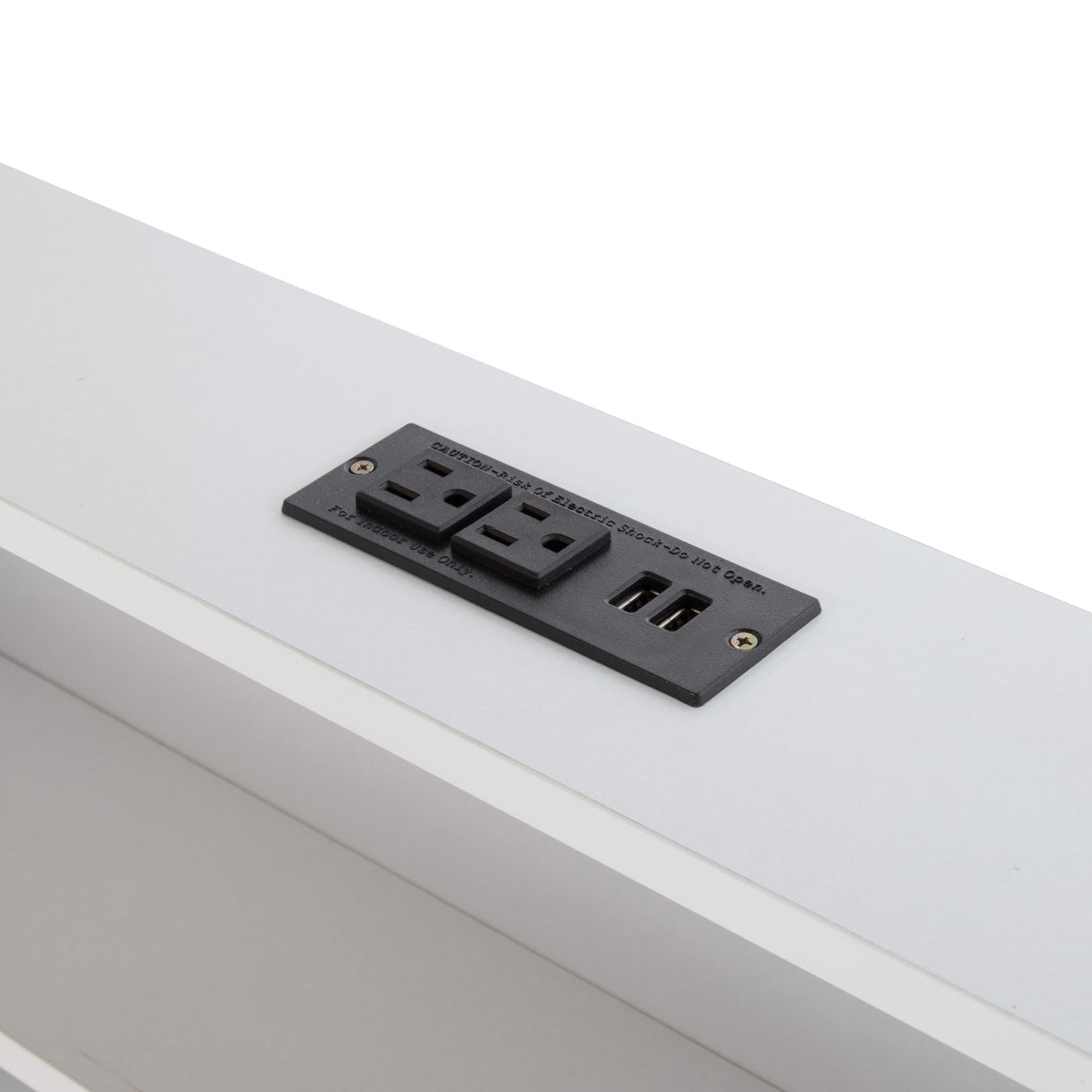 Harper & Bright Designs Queen Over Queen Bunk Bed with Built-in Storage Cabinets, Charging Station, Ladder and Safety Guardrails, Solid Pine Wood Bunk Bed, White Harper & Bright Designs