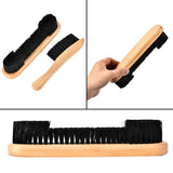 Tiekerbilir Billiards Pool Table and Rail Brush Set, Billiards Pool Snooker Accessories, Billiard Pool Table Nylon Bristle Brush 9" Natural Wood Handle Tiekerbilir