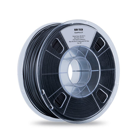 R QIDI TECHNOLOGY PA12-CF Nylon Filament 1.75 Black, Carbon Fiber Nylon Filament 1.75mm 1Kg Spool 3D Printer Filament, High Strength, High Precision, No Warpage, Low Moisture Sensitivity R QIDI TECHNOLOGY