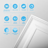 Art3d 12-Pack Drop Ceiling Tiles 2x4 Ft, PVC Decorative Ceiling Covering Panels for Basement Kitchen Bathroom, 24x48 Inch, Cover 96 Sq. Ft, Smooth White Art3d