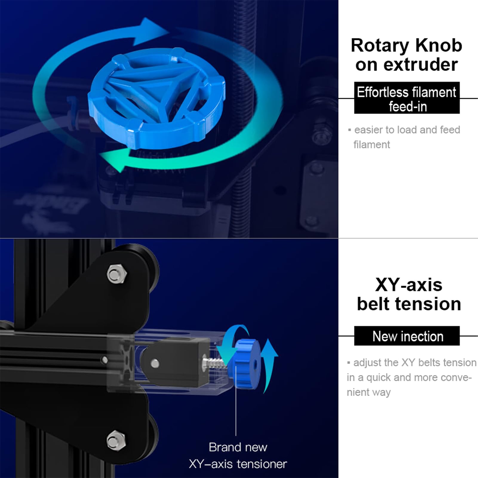 Creality Ender 3 V3 SE 3D Printer with Auto Leveling, Auto Filament Transfer,Sprite Direct Exturder,Dual Z, MAX 250MM/S, Stable and High Precision,220×220×250mm - WoodArtSupply