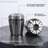 ER32 Collet Set 26PCS ER32 Spring Collet Set CNC Engraving Milling Lathe Chuck Tool 1/32-13/16 Inch for CNC Engraving Machine & Milling Lathe Tool Workholding Engraving Collets HOZLY
