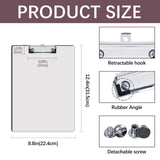 6 Pack Sublimation Clipboard Blanks Bulk MDF Sublimation Clipboard A4 Letter Size 8.8'' x 12.4'' Sublimation Teacher Blanks for Office Products DIY Handmade Craft Sublimation Ornaments Blanks AiDiYGECO