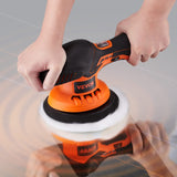 VEVOR Cordless Buffer Polisher, 6-Inch Random Orbital Polisher for Cars, 6 Variable Speed 5200RPM, with 1PC 12V Rechargeable Battery, Wireless Polisher Kit for Car Detailing/Polishing/Waxing VEVOR