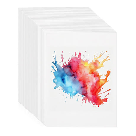 30 Sheets Watercolor Paper 5x7 Inch, 140 lb/300 GSM Cold Press Watercolor Paper Bulk, White Water Color Paper Cotton Paper for Kids Students Adults Beginners Artists Prudiut