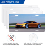 4Pcs Blank Windspeed Sublimation license plate Car Blank for Sublimation, Halloween Christmas car Decoration (White) Windspeed